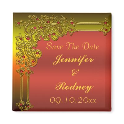 Save The Date Wedding Magnet