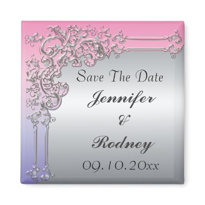 Save The Date Wedding Magnet