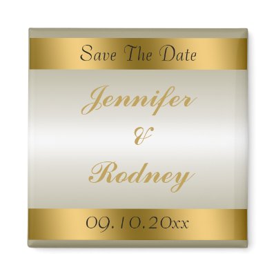 Save The Date Wedding Magnet