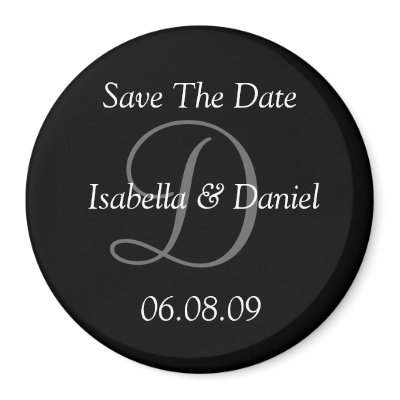 Save The Date Wedding Magnet