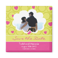 Save the Date Wedding Magnet magnet