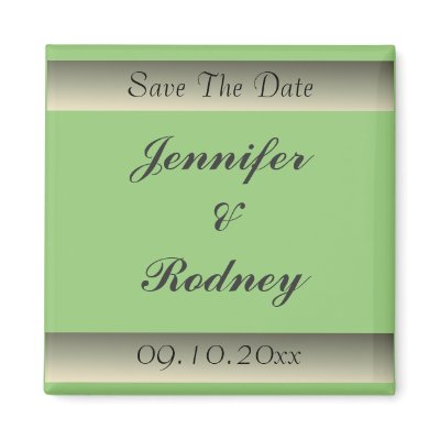 Save The Date Wedding Magnet