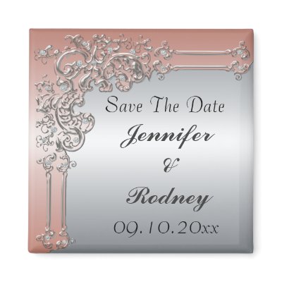 Save The Date Wedding Magnet