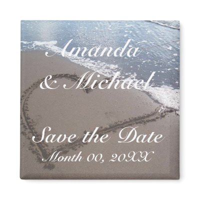 Save The Date Wedding Magnet
