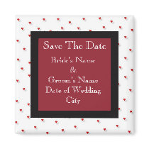 Save The Date Wedding Magnet  Template