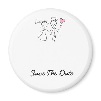 Save The Date Wedding Magnets