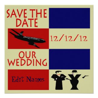 SAVE THE DATE WEDDING PERSONALIZED INVITE