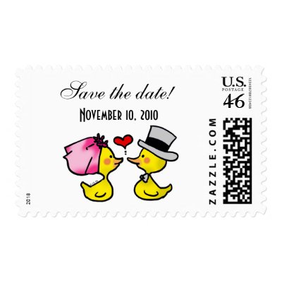 Save the date wedding stamp