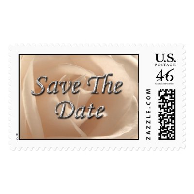 Save The Date Wedding Postage Stamp