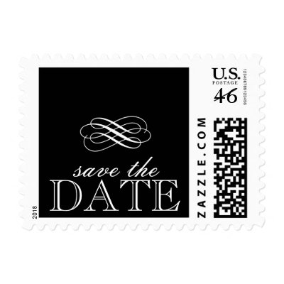 Save the Date Wedding Postage Stamps