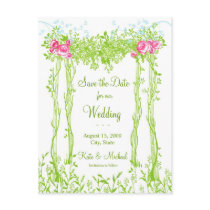 Save the Date, Wedding Postcard