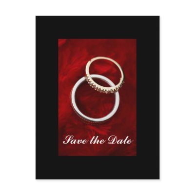 Save the Date Wedding Postcard