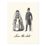 Save the Date Wedding Postcard postcards