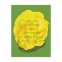 Save the date wedding postcards, yellow rose postcard