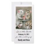 Save the Date Wedding Rat Photo Card