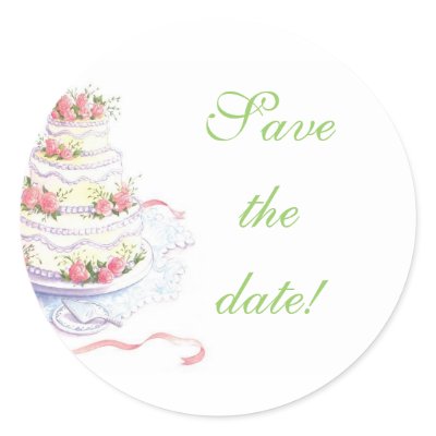 Save the date wedding seals stickers