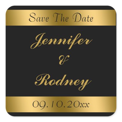 Save The Date Wedding Sticker