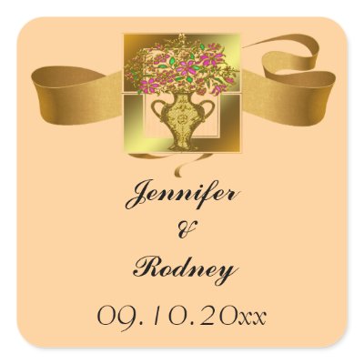 Save The Date Wedding Sticker