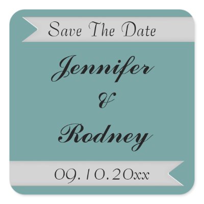 Save The Date Wedding Sticker