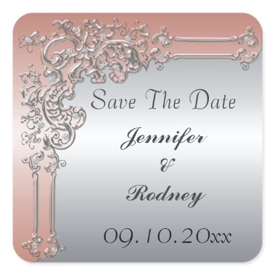 Save The Date Wedding Sticker