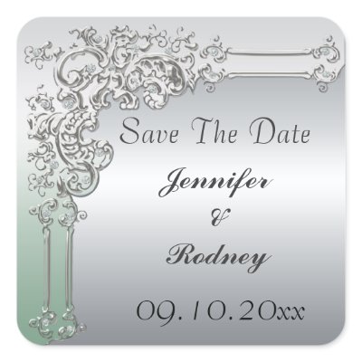 Save The Date Wedding Sticker