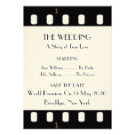 Save The Date Wedding With A Movie Film Theme Personalized Invite