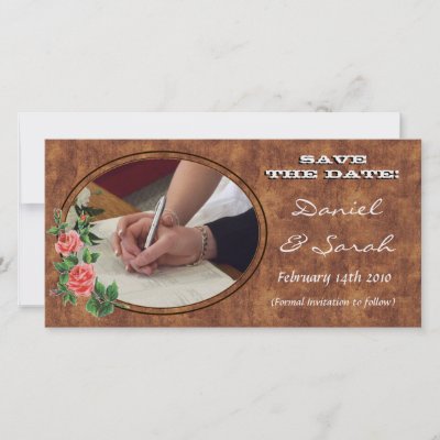 Save the Date Western Wedding
