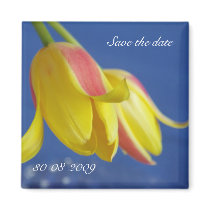 Save the Date with Tulips - Magnet by wierka Save the Date with Tulips - Magnet