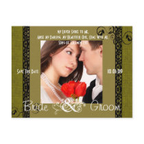Save The Date with Your Photo postcards by samack Save The Date with Your Photo postcards