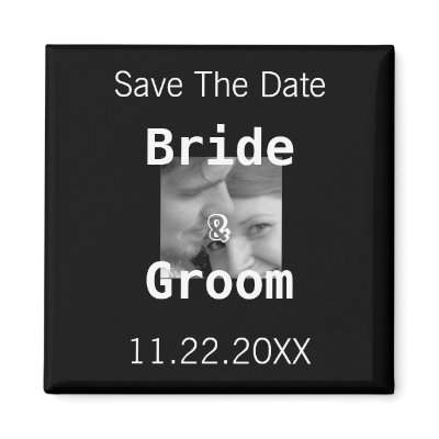 Save The Date Your Photo Magnet by samack