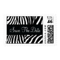 Save The Date Zebra Postage stamp