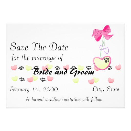 Save the Day Dog Paw Invitation