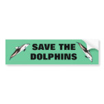 Save the Dolphins Bumper Sticker