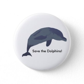 Save the Dolphins Button button