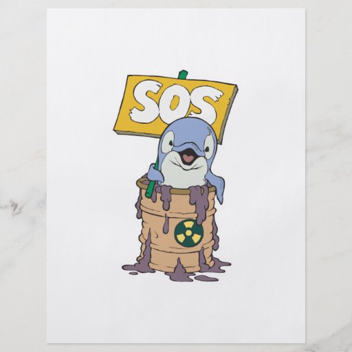 save the dolphins custom flyer