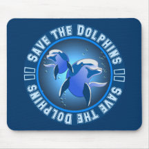Save the Dolphins Mouse Pads