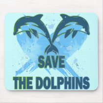 SAVE THE DOLPHINS MOUSE PADS