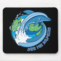 Save the Dolphins Mouse Pads