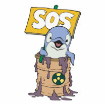 save the dolphins photo cutout