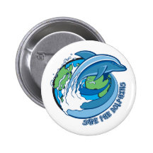Save the Dolphins Pinback Button