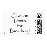 Save the Drama...Broadway! Postage Stamps