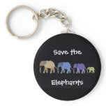 Save the Elephants Keychain
