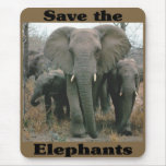 Save the Elephants Mouse Pad