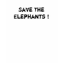 SAVE THE ELEPHANTS ! t-shirts