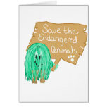 save the endanged animals cards