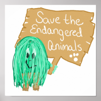 save the endanged animals poster