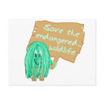 save the endanged wildlife post cards