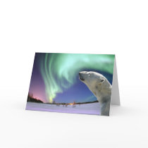 Save the Endangered Polar Bears for Christmas cards