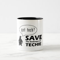 Save the Endangered Techie Mug mugs