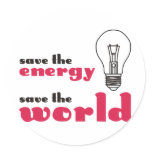 Save the Energy, Save the World Sticker